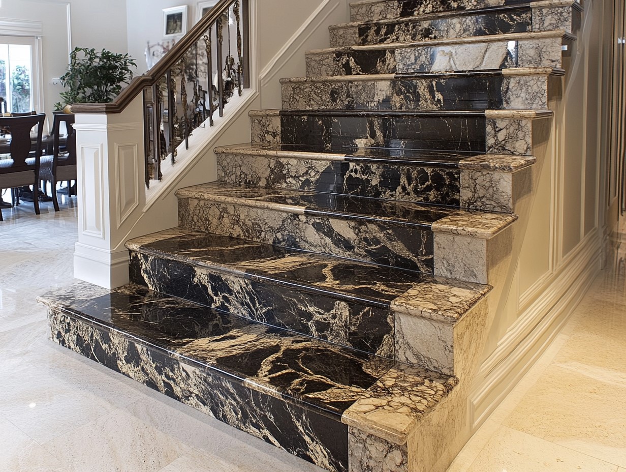 Heavy-duty staircase granite